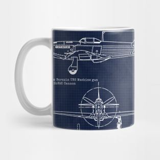 Yakovlev Yak1m Blueprint Mug